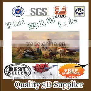 Guangzhou Lifeng Series 3D Merry Christmas Greeting Card/greeting Card/3d Card thumbnail-1