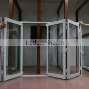 Horizontal Opening Pattern Aluminum Blind Inside PVC Double Glass Window thumbnail-3