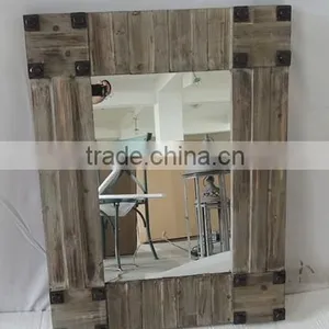 Hand Carved Decorative Wood Mirror Frame thumbnail-1