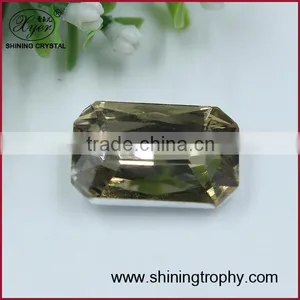 Light Colorado Topaz Octagon Crystal Rhinestone Stone for Jewelry thumbnail-1