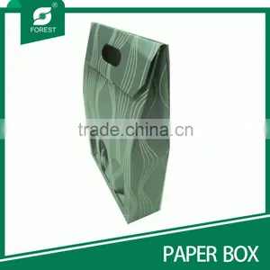 SILVER COLOR CORRUGATED RED WINE BOTTLE PACKAGING BOX thumbnail-1