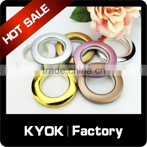 Experienced Curtain Rod Supplier KYOK Factory, Good Price Wholesale Curtain Rod Accessory, Coffee Resin Finial Aluminum Bracket thumbnail-5