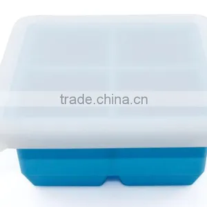BPA Free Blocks Silicone Baby Food Tray and Breast Milk Storage Container thumbnail-4