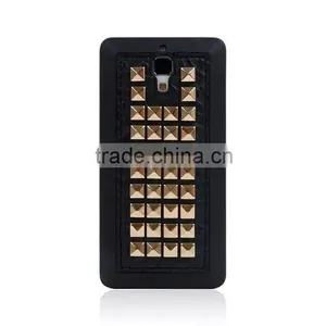 Nice Touch Feel Case for MI 4 ,3D Rivet Pattern Case , Rock Heavy Metal Style Case for MI 4 thumbnail-4