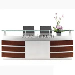 Modern Design Melamine Reception Table/Reception Desk/Bank Counter HX-RT801 thumbnail-4