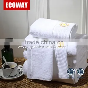Luxury White Hotel Bathroom Towel Set Disposable Face Shower Towels thumbnail-1