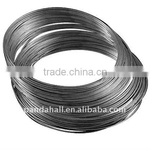 Stainless Steel Memory Wire, Bracelets Making, Black, 5.5CM, Wire: 1.0mm, About 350 Circles/500g(MW5.5CM-1-B) thumbnail-1