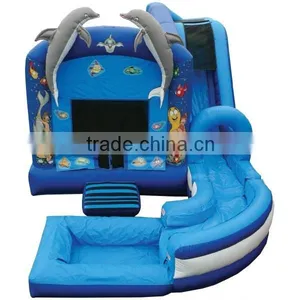 Kids Game China Outdoor Inflatables Swimming Pool Slide/inflatable Slide With Pool thumbnail-1