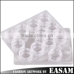 1x 12 Clear Empty Storage Case Box Container Nail Art,hot Round Nail Art Storage thumbnail-1