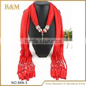Factory Supplier Newest Custom Design Jewelry Pendant Scarf With Good Offer thumbnail-3