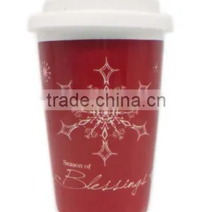 Double Wall Ceramic Travel Mugs thumbnail-1