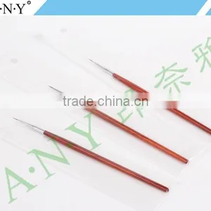ANY Beauty Art Nails Design Rosewood Handle Sable Hair Nail Brush for Nail Art Drawing thumbnail-2