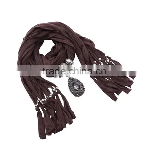 2016 New Design Tear Drop Shaped Pendant Scarf thumbnail-1