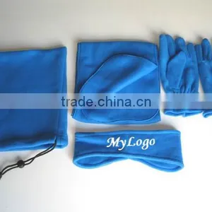 Fleece Set of Headband,scarf, Gloves,bag thumbnail-1