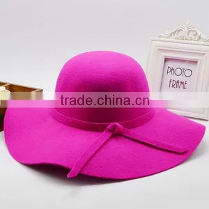 In Stock Cheap Wide Brim Wool Felt Hat Blank Wholesale thumbnail-5