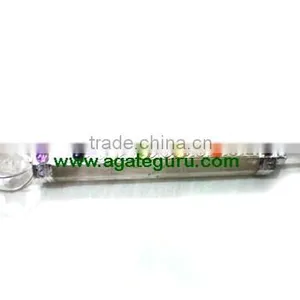 Crystal Quartz Chakra Healing Stick With Merkaba Star : Wholesale Prices thumbnail-1