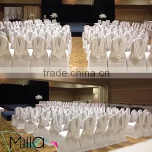 New Style Wedding Lycra Spandex Banquet Hotel Wedding Chair Cover With Valance Quality Choice thumbnail-2