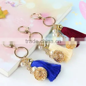2016 IN STOCK Wholesale Hot Selling Transparent Crystal Flower Ball Key Chain thumbnail-5