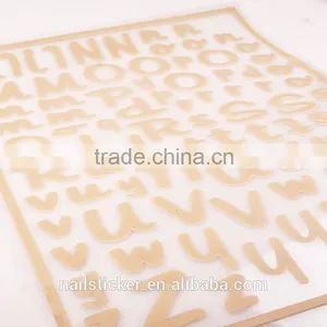 Custom Color Letter Wall Sticker High Quality Child Letter Sticker Self-adhesive Fashion Letter Sticker Sheet thumbnail-3