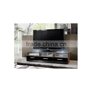 TV-2334 New Modern Glass Top TV Stands With Drawers thumbnail-3