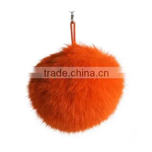 Multifunctional Rabbit Fur Ball Keychain Made in China thumbnail-1