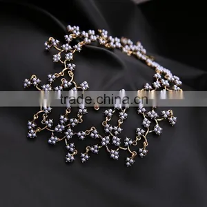 Cheap Wholesale Jewelry 2016 Latest Design Vintage Differant Design Pearl Necklace Small thumbnail-6