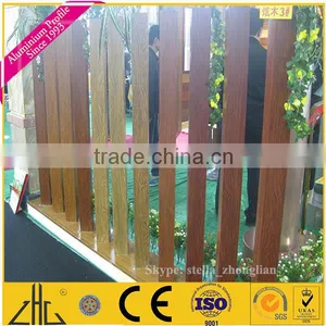Top Ten Factory Zhonglian Name Aluminium Profile Prices Aluminum Railings for Balconies/wood Color Aluminum Gates Fence Rails thumbnail-1