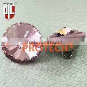 Pink Crystal Buttons for Bed Headboard thumbnail-3