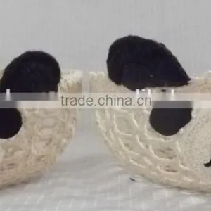Crochet Animal Molded Basket - Panda thumbnail-1