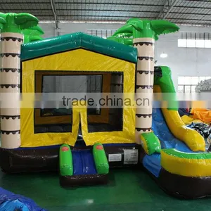 2016 New Design China Sunjoy Inflatable Jungle Combo Castle Combo With Slide for Sale Outdoors thumbnail-4