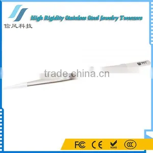 BEST-F1 202 High Rigidity Stainless Steel Eyelash Tweezers Jewelry Tweezers thumbnail-4
