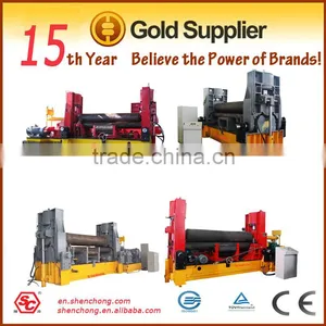 SW 11SNC 100X4000 3 Roller Roll Bending Machine for Metal Sheet,plate Bending Machine thumbnail-1