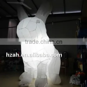 Giant White Lighting Inflatable Rabbit for Advertising Decoration thumbnail-3