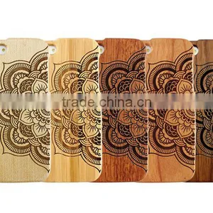 Mandala Flower Design Engraved Double Sided Bulk Case For IPhone 5/5S thumbnail-1