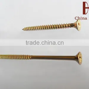 Yellow Zinc Stainless Furniture Screw From China Manufacturer Supplier Shipping in Tainjin Port thumbnail-2