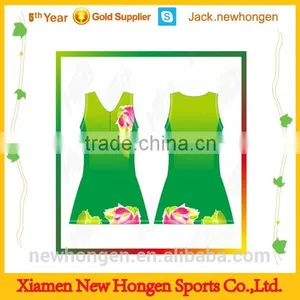 Women Flower Tennis Skirts	ennis Uniform	ennis Wear
etball Uniform thumbnail-1