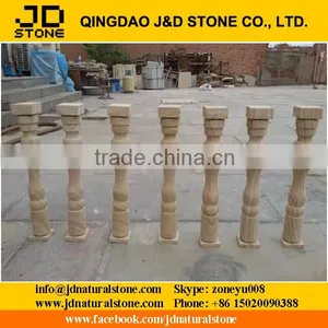 Yellow Vein Sandstone Handrail, Shandong Sandstone Railings thumbnail-1