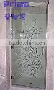 Withstand High Temperature Patterned Glass Design For Bathroom Glass Door thumbnail-1