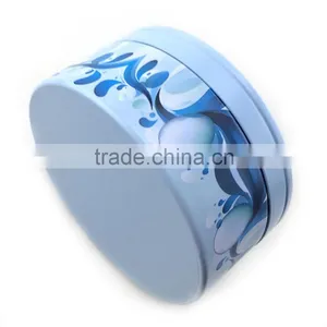 Cute Round Tin Container With Clear Window thumbnail-2