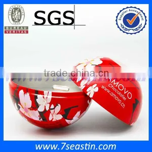 Fanny Tinplate Candy Ball Shape Packing Box ,gift Condom Tin Box for Lover thumbnail-6