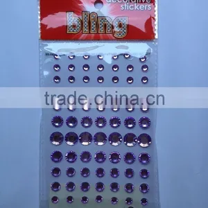 Glitter Self Adhensive Diamant Crystal Rhinestone Sticker Sheets thumbnail-6