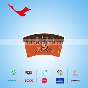 PE Coated Disposable Paper Cup Fan/piece for Coffee thumbnail-3