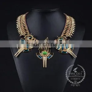 High Quality Vintage Style Chunky Statement Necklace Tin Alloy Fashion Women Pendant Necklace 6390086 thumbnail-2