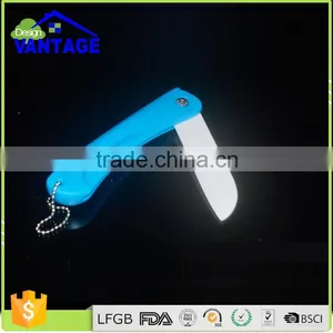2016 Multi Colorful Folding Fruit Paring Knife Kitchen Ceramic Pocket Knife thumbnail-3