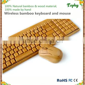 Bamboo Wood Keyboard and Mousevery Famous Promotional Series Good in Design Wireless Style thumbnail-1