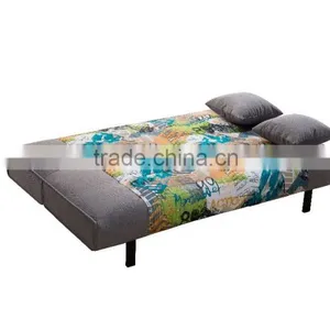Home Furmiture and Living Room Confortable Fabric 2 Folded Sofa Bed Design thumbnail-6
