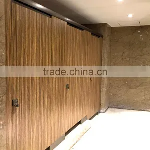 Sunleaf Hot Sale 36mm Cubicle Toilet Partition Compact HPL for Toilet Partition thumbnail-2