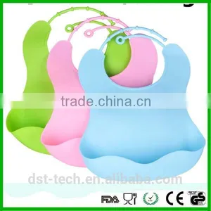 Washable Waterproof Silicone Baby Bib thumbnail-1