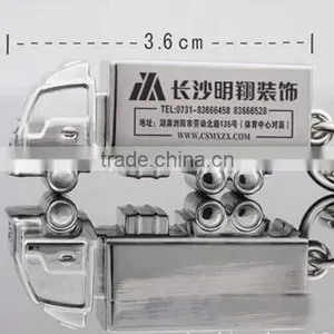 Wholesale 3D Truck Mold Metal Key Chains/3D Truck Keychains on Sale thumbnail-5