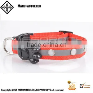 High Quality Custom Pet Collar Colorful Adjustable Led Nylon Dog Collar thumbnail-5
